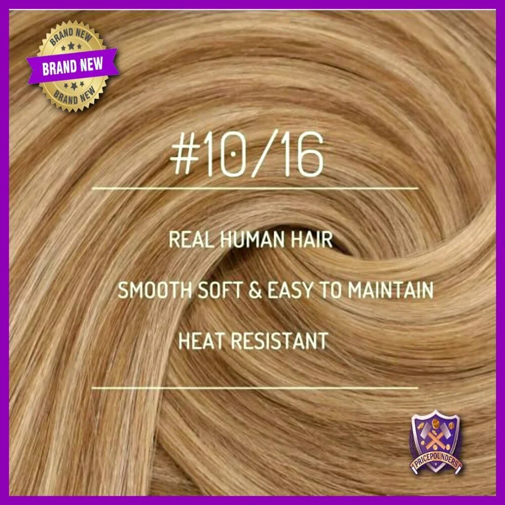18 Inch Real Human Hair Clip-In Extensions 7 Piece Set 120g